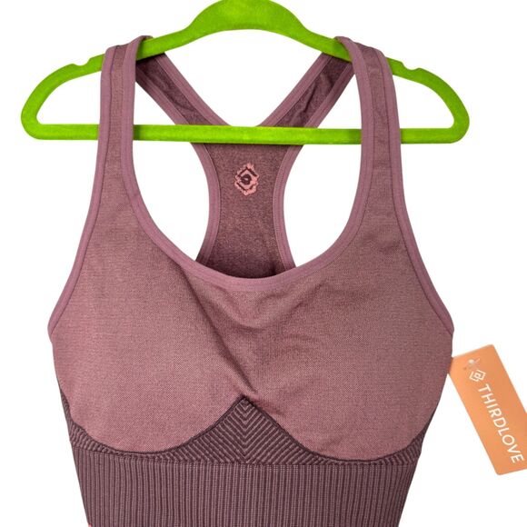 NWT ThirdLove Pink Seamless Sports Bra Size XS - Picture 4 of 8